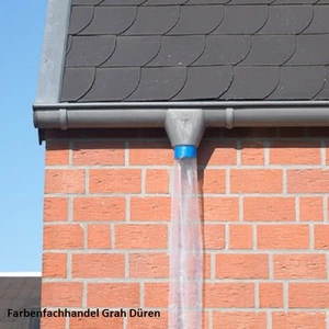 1 Rolle Dachrinnenschlauch - Folienschlauch - Fallrohrersatz 20 cm x 50 m - Bild 1 von 2
