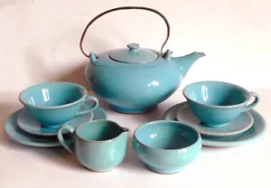 JOSEF HÖHLER TÊTE À TÊTE PASTELL BLAUES DDR TEESERVICE BAUHAUS - STIL - Bild 1 von 8
