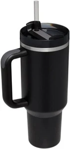 40 oz Tumbler with Handle Straw Insulated, Stainless Steel Spill Proof Vacuum - Picture 1 of 3