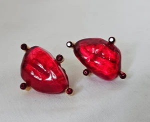 Cecile Jeanne Paris Ohrclips Vintage Clips Hochwertig Vergoldeter Ohrschmuck - Bild 1 von 11