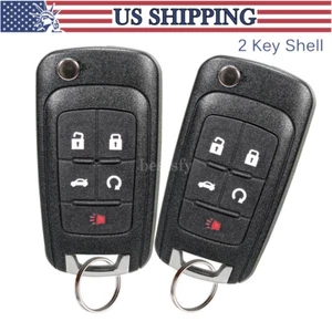 2 For 2013 2014 2015 2016 Chevrolet Malibu Orlando Remote Car Key Fob Shell Case - Picture 1 of 9