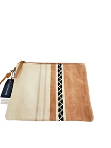 Bloom & Give The Paula Handgelenktasche Clutch 100 % traditionell handgewebte Baumwolle 10 Zoll - Bild 1 von 10