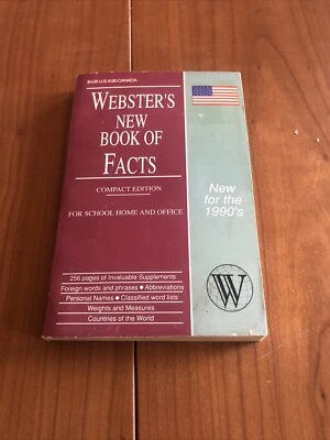 Websters New Book Of Facts 1990 - Image 1 of 4