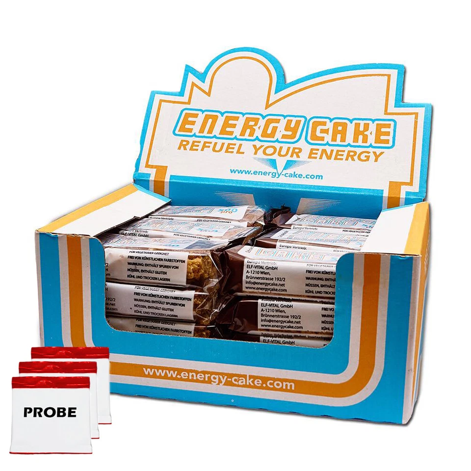 (9,96 EUR/kg) Energy Cake 24 x 125g Riegel Kohlenhydrate Produktprobe SvenJack - Bild 1 von 1