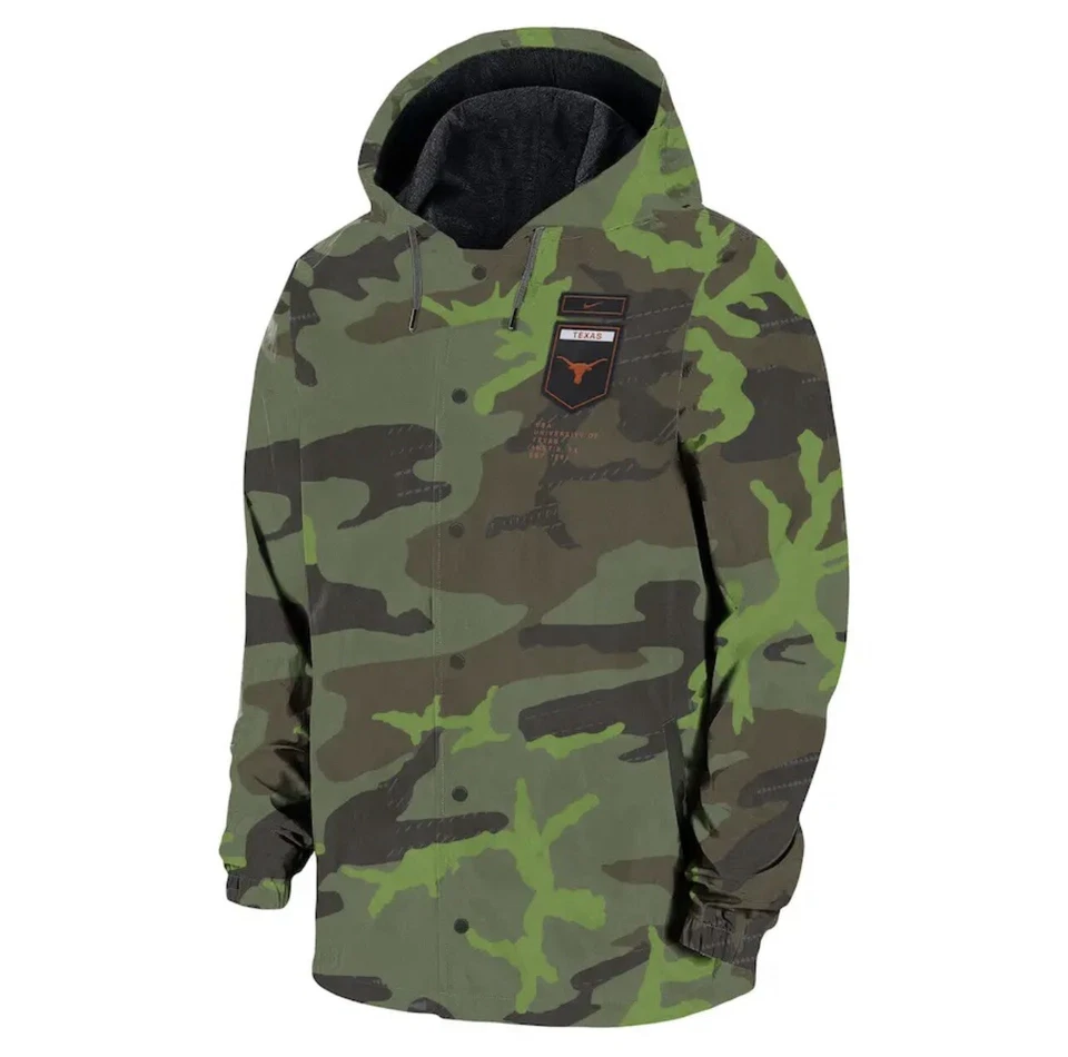 Nike LSU Camo Woven Jacket DQ2251-328 Green Size L Wind Breaker ( )