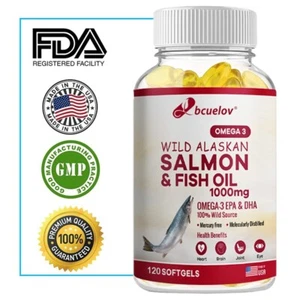 Wild Alaskan Salmon and Fish Oil 1000mg Increases Bone Density - Picture 1 of 11