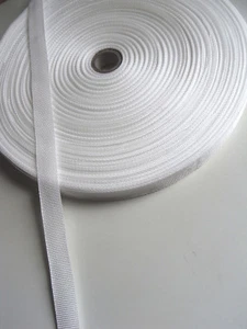 Gurtband PP - Bandfarbe weiß - Bandbreite 25 mm - 12 mtr.  - Bild 1 von 2