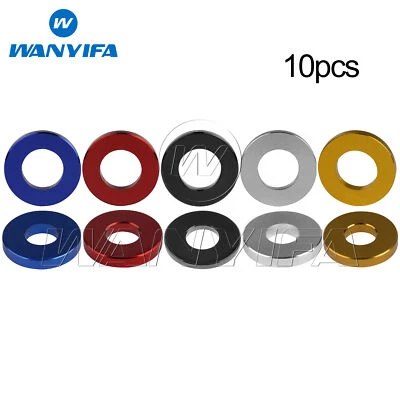 WANYIFA 10pcs Aluminum Washer M3 M4 M5 M6 M8 Anodized Colourful Flat Washers Gaskets