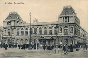 Bélgica Bruselas Gare du Nord Bruxelles Vintage Postal B69 - Imagen 1 de 2