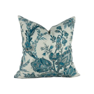 GP & J Baker - Jewel Indienne - Blue / Sand - Stunning Cushion Cover - Picture 1 of 2