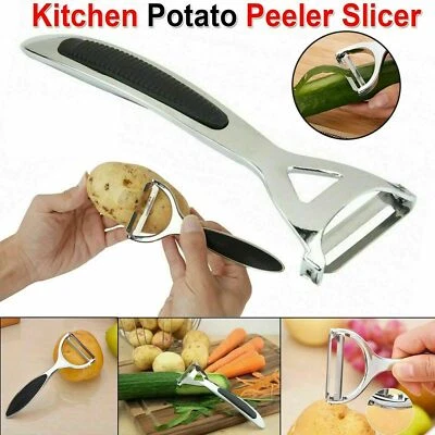 BARGAIN Heavy Duty Chrome Alloy Kitchen Potato Peeler Fruit Vegetable Rapid Slicer UK