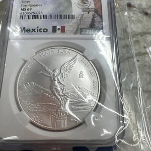 2021 Libertad 1oz 🇲🇽 NGC MS69 Early Releases 1 Onza First Releases Mexico Coin - Picture 1 of 10