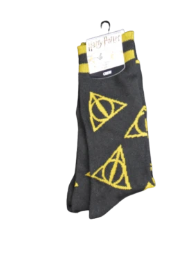 Harry Potter DEATHLY HOLLOW CREW Calcetines Adultos Mundo Mágico Oficial Bioworld  Foto 1 de 2