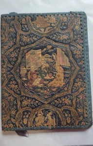 Vintage Leder handgefertigter Bibel Bucheinband asiatisches Design Made in Italy - Bild 1 von 4