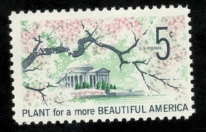 US. 1318. 5c. Tidal Basin & Cherry Blossoms. Beautification of American. MNH - Picture 1 of 2