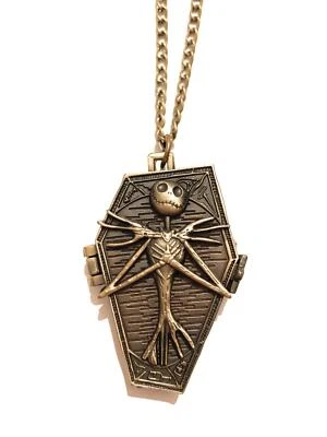 The Nightmare Before Christmas Collana Tomba Orologio Jack Skeletron Nichel Free - Immagine 1 di 2