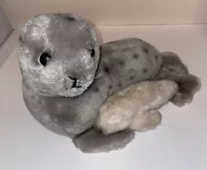 Juguete de peluche vintage Dakin 1978 mamá y bebé arpa sello mamá y cachorro - Imagen 1 de 13