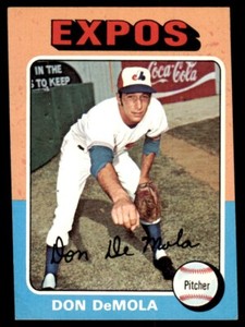 1975 TOPPS DON DEMOLA. MONTREAL EXPOS #391