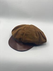 Vintage Colorado Leather Goods Mens Hat Paperboy Hippie Rock Star Folk Size XL - Picture 1 of 6