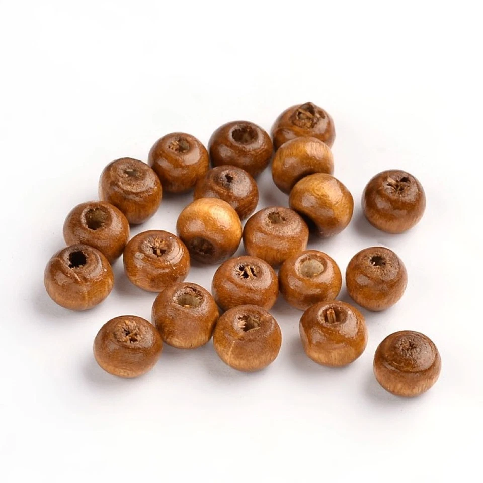 Brown Wood Beads Plain Rondelle 4x6mm Pack Of 500+ - Image 1 of 1