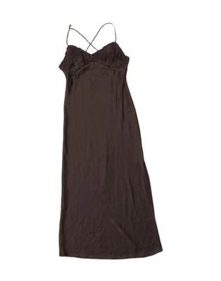 ZARA Damen Maxikleid ärmellos UK 6 XS schwarz BQ07 - Bild 1 von 3