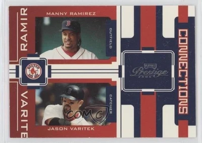Playoff Prestige Connections 2005 Manny Ramírez Jason Varitek #C-14 Foto 1 de 2