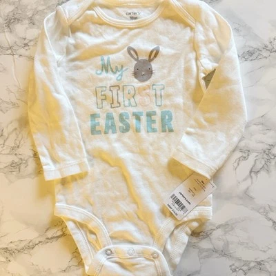 Carters Baby Infant My First Easter Bunny One Piece Long Sleeve Size 18 Mo NWT - Image 1 of 4