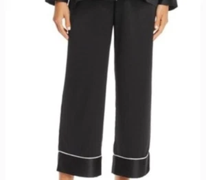 NEW Natori Private Luxuries Satin Pajama Pants Large Black - Picture 1 of 6