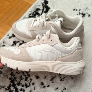 Marc O Polo Sneaker Schuhe 39 Weiß Beige Leder Stoff - Bild 1 von 5