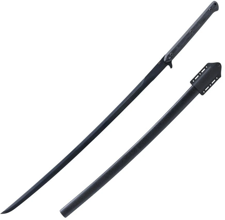 APOC Atrim Survival Odachi Sword 30″ 9260 Spring Steel Blade Black G10 Handle - Image 1 of 4