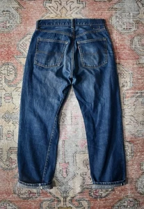 Vintage 90er Levi's 66501 Big E Dark Selvedge Denim Jeans LVC Made in Japan 30 x 29 - Bild 1 von 8