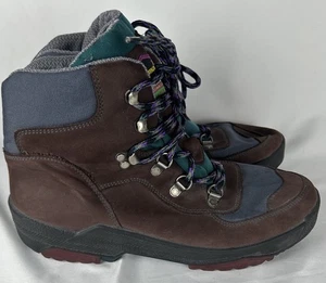 Romika Brown Clima Control Lace Up Hiking Boots Mens 43 US 9.5 Winter Alaska - Picture 1 of 7