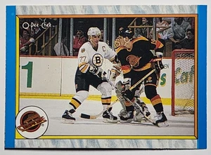 1989-90 O-Pee-Chee OPC Hockey Card #316 Vancouver Canucks Team Card NM - Bild 1 von 2