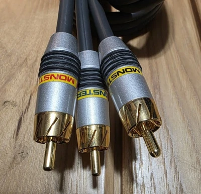 MONSTER CABLE Video 3 MV3CV 6.6ft Ultra-High Performance Video Cable RCA - Image 1 of 3