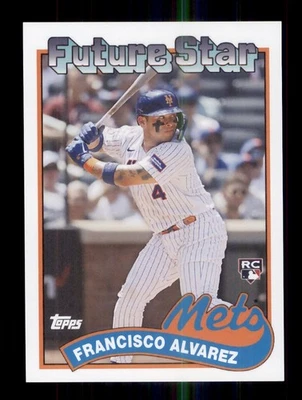 2023 TOPPS THROWBACK THURSDAY TBT 1989 TOPPS #105 FRANCISCO ALVAREZ ROOKIE RC - Image 1 of 2