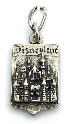 1960's Sterling Silver Disneyland Shield Charm 1 1/4'' Long - Image 1 of 4