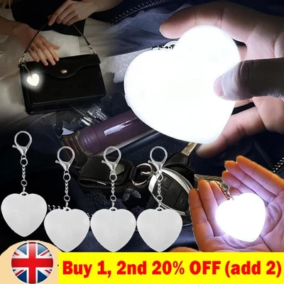 1~3x Heart Pattern Touch Sensing Light Portable Handbag Light LED Creative Gifts