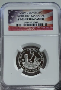 2009 S Silver Proof 25c Northern Marianas NGC PF69 UC - Picture 1 of 2