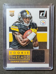 2015 Panini Donruss Rookie Threads Sammie Coates #DRT-SC Pittsburgh Steelers