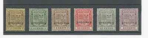 MAURITIUS 1925 SPECIMENS SCOTT #s 163, 164, 167, 172, 174 & 178 MLH FREE SHIP - Picture 1 of 1