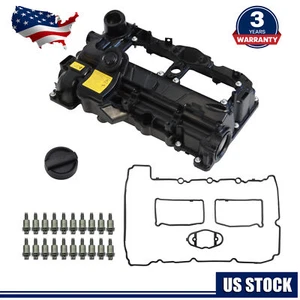 Valve Cover w/ Gasket & Oil Cap for 12-18 BMW N20 F10 320i 328i 528i X3 X5 Z4 X1 - Picture 1 of 11
