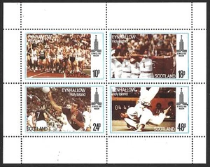 Eynhallow Islands Schottland 1980, Olympische Spiele, Sport, postfrisch M/S 4er Bogen #M1594 - Bild 1 von 1