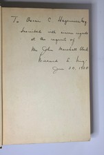 Melville W. Fuller US Chief Justice Biography by Willard L King SIGNED Book 1950