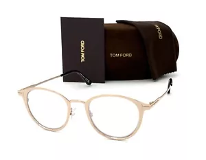 Gafas Tom Ford FT5528 029 oro mate/azul bloque 49 mm TF5528 - Imagen 1 de 4