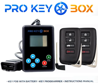 2 новых сменных брелока и программатора для дистанционного управления прокси для Lexus RC F 2015-2018 годов выпуска - Изображение 1 из 4