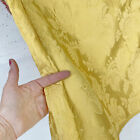 24 x 26 inches UNUSED Yellow golden Parisian Jacquard viscose material 1900s fl