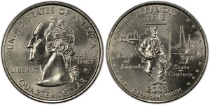 2003-D States and Territories 25c / Illinois / Circulating Quarter / VF-AU - Picture 1 of 3