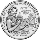 2024 P, D Patsy Takemoto Mink, American Women Quarter Series 2 Coin Uncirculated