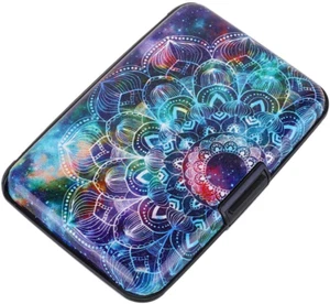 ELFISH Mini RFID Aluminum Wallet Credit Cards Holder Business Card Case Metal ID - Picture 1 of 12