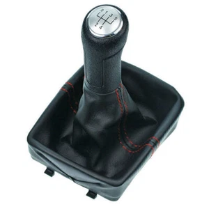 New 5 Speed Gear Shift Knob Cover Stick Lever Gaitor Boot For VW Polo 9N 9N2 9N3 - Picture 1 of 5